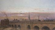Henry George Hine,RI Railway Line at Camden Town (mk46) oil painting picture wholesale